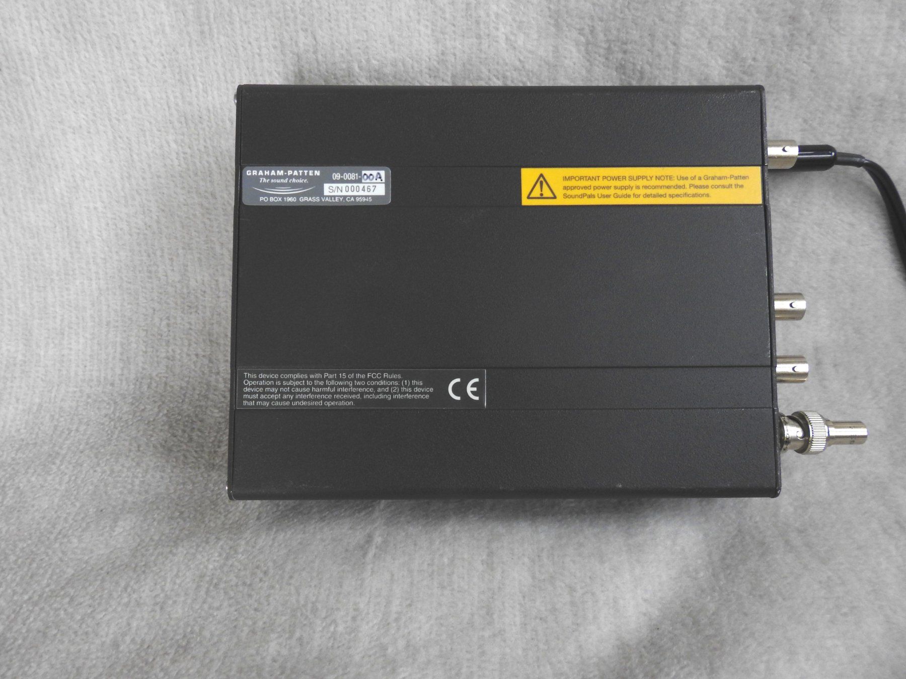 Videocamere: GrahamPatten VRG-1 Video Referenced AES/Word Clock Generator – Usato da Zürich venduto da Malco0 8