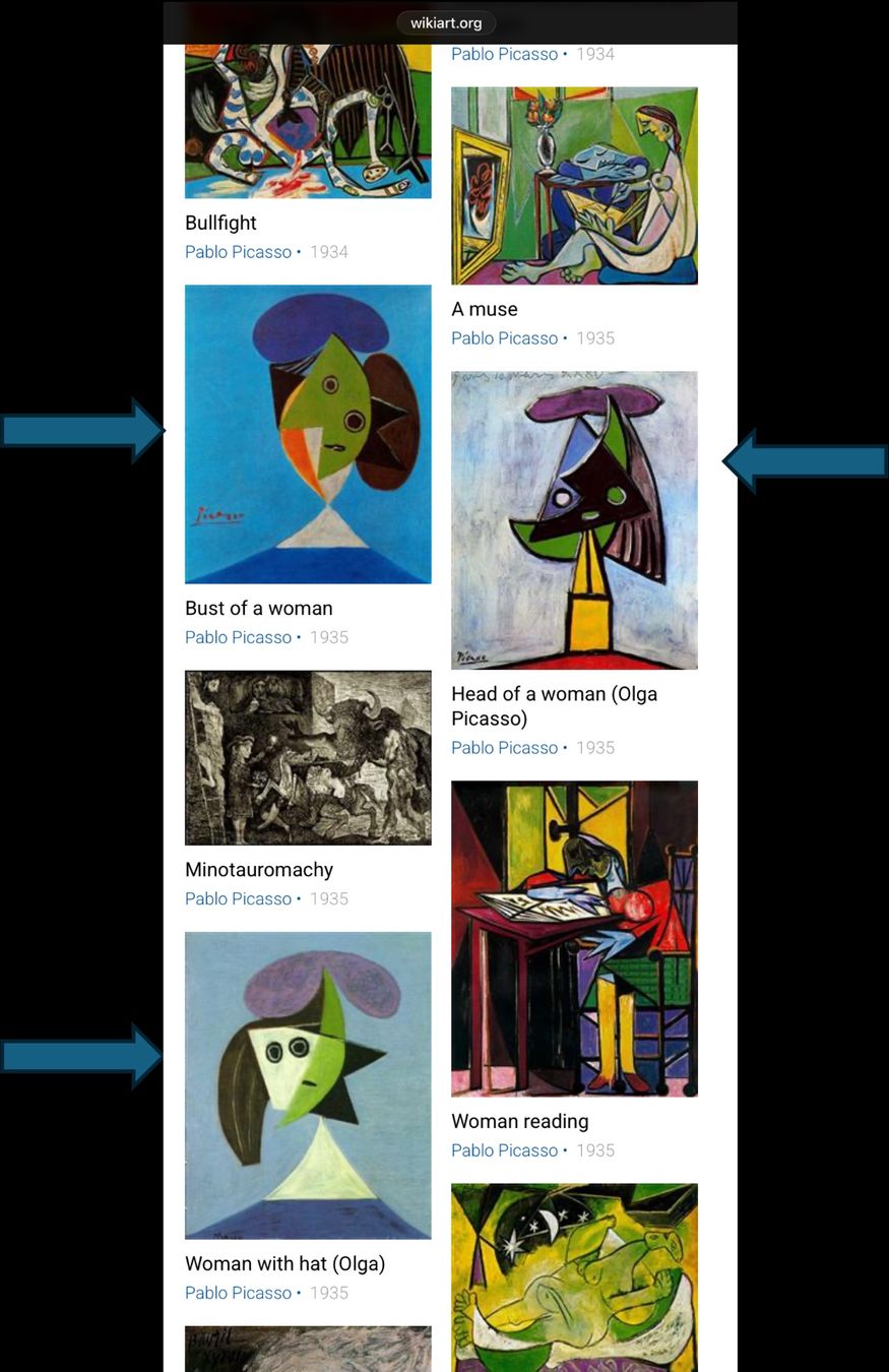 Dipinti: 4 Acrylgemälde nach Pablo Picasso - private Studioarbeit – Nuovo (secondo la descrizione) da Hemmental venduto da cat_9l7f 3
