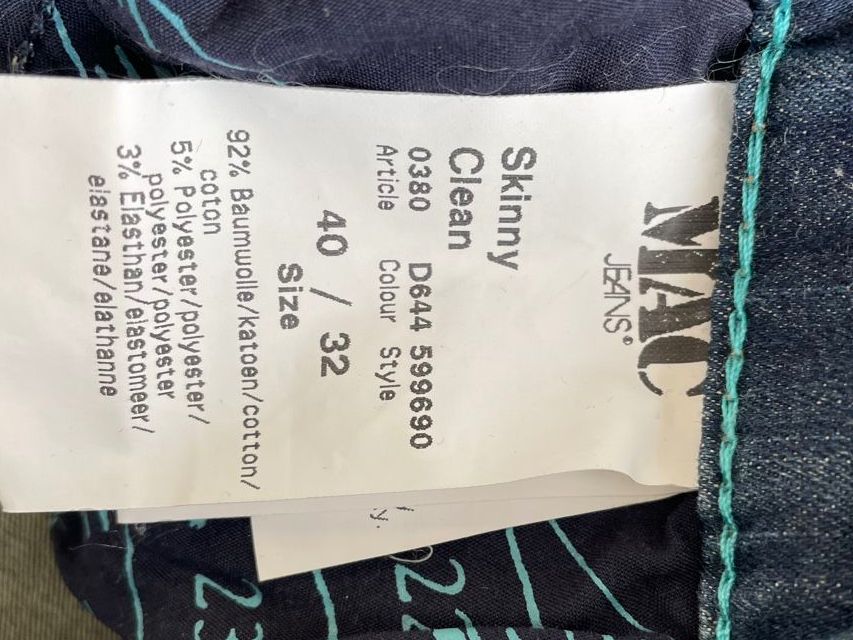 Jeans: Jeans MAC 40 Skinny mit Blumenprint – Usato da Zürich venduto da Pamuk04 4