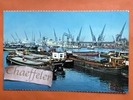 Postkarte Rotterdam Havengzichtt Blick auf den Hafen