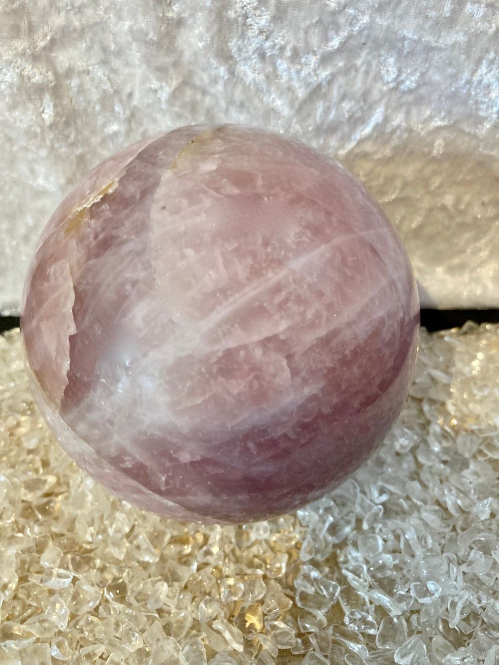 Edelsteine: Kugel Rosenquarz A – Neu (gemäss Beschreibung) aus Biberist von Steine 1