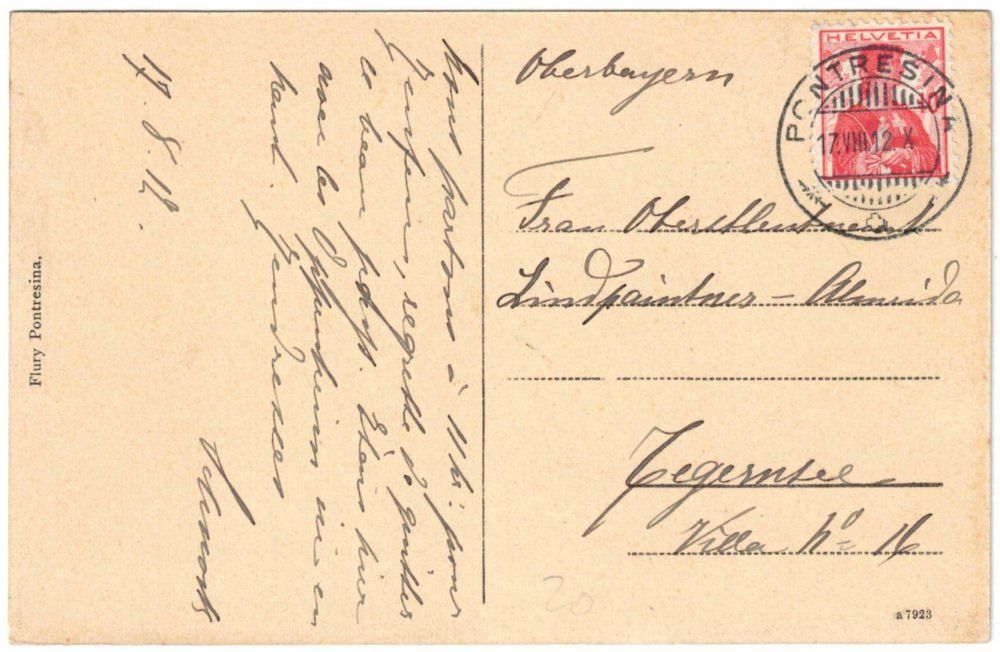 Cartoline postali: St. Moritz - Standseilbahn Muottas Muragl Bergstation – Usato da Binningen venduto da Mountainrider 1