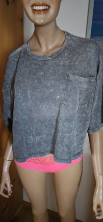 T-Shirt Grau Oversized Look, Grösse 40, neuwertig