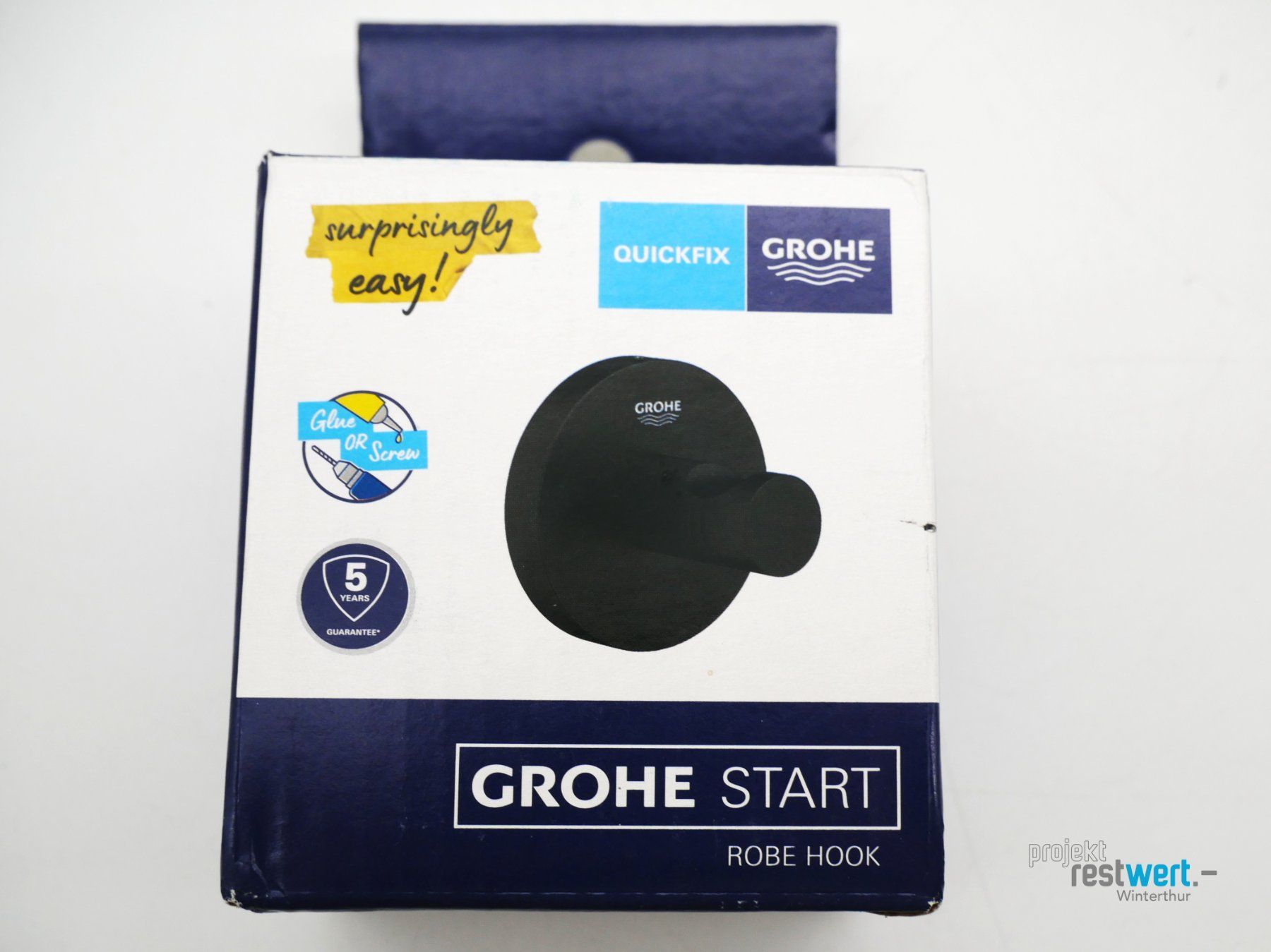 Grohe Portasciugamani: GROHE Bademantelhaken, schwarz – Nuovo (secondo la descrizione) da Winterthur venduto da Restwert_Winterthur 4