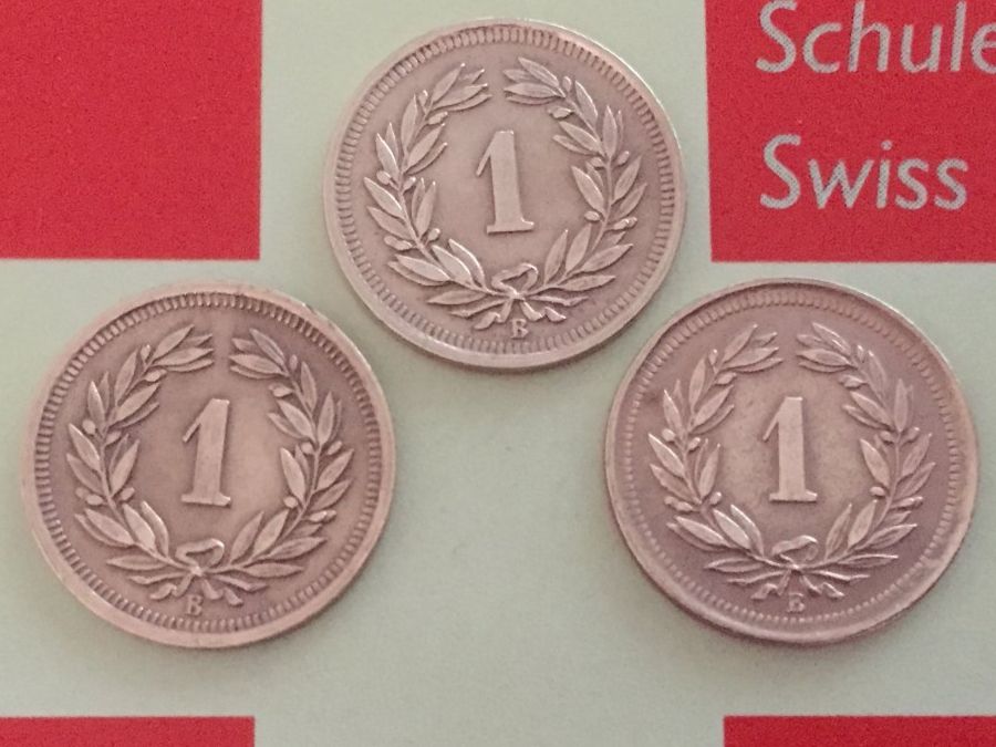 Tutti le monete: 1 Rappen - TRIO 1941 vz – Usato da Elsau venduto da herbybay 1