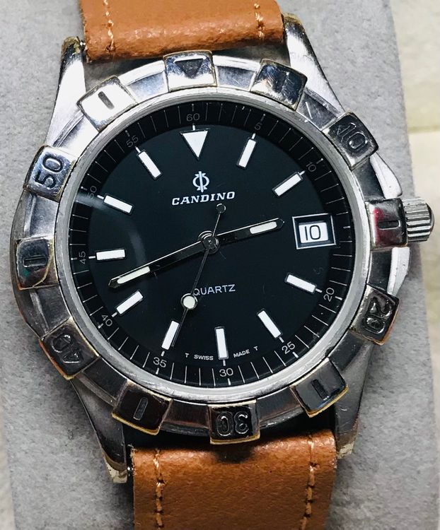 CANDINO Herrenuhr Swiss-Made Saphir Glas 41 mm (Gebraucht