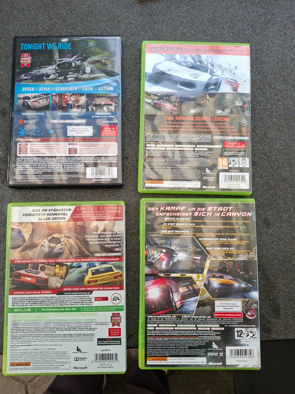 Giochi: Need for Speed Games Bundle XBOX360, PC Top Zustand! – Usato da Bäriswil BE venduto da Rezz 1