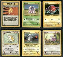 Vintage 1999 Pokémon Karten Base Set EN Lot of 6