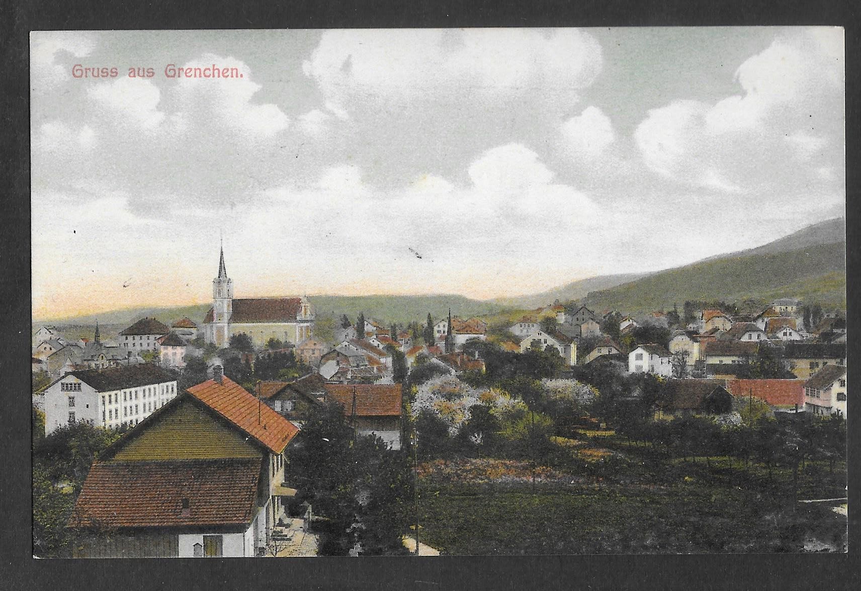 Cartoline postali: Grenchen Teilansicht – Usato da Olten venduto da clotaldi