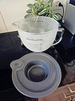 Orig.KitchenAid Rührschüssel aus gefrostetem Glas 5K5GBF4,8l
