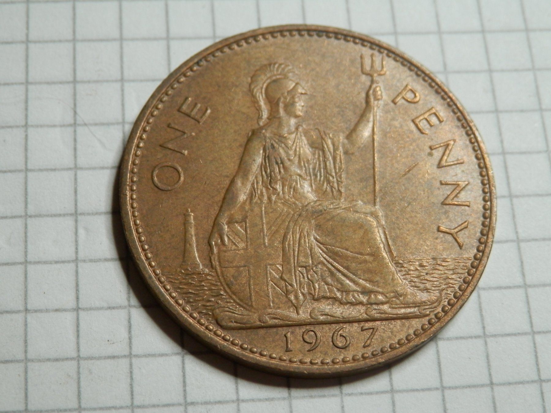 Tutti le monete: Großbritannien 1 Penny, 1967 – Usato da Weiach venduto da weiach81