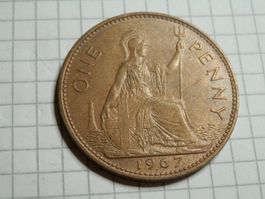 Großbritannien 1 Penny, 1967