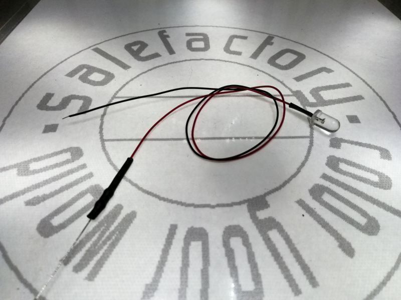 Componenti elettronici: LED 5mm verkabelt, 12V DC, warmweiss – Nuovo (secondo la descrizione) da Luzern venduto da Salefactory 2