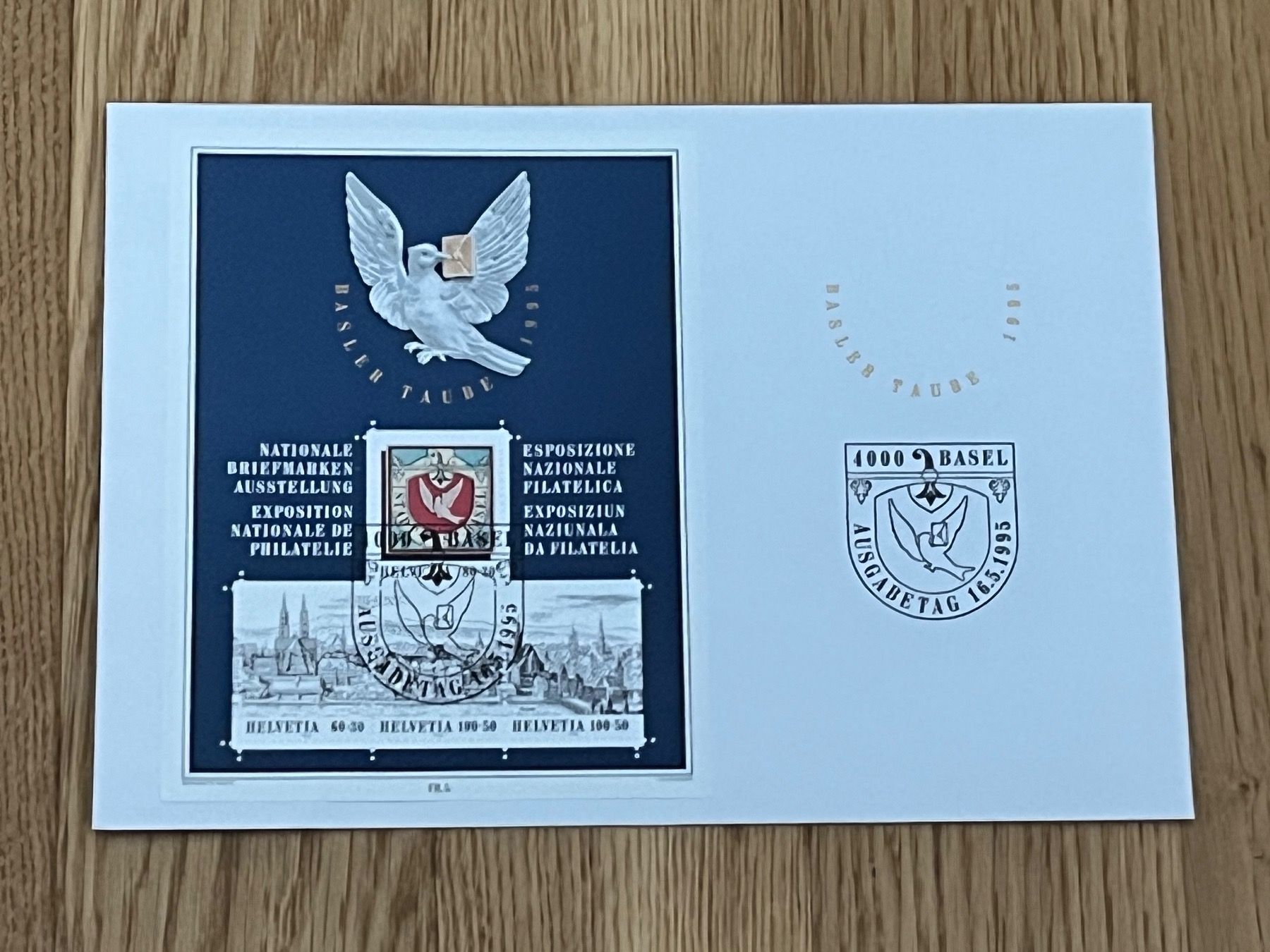 Tutti i francobolli: Basler Taube Sonderblock FDC – Nuovo (secondo la descrizione) da Zürich venduto da engebrunau