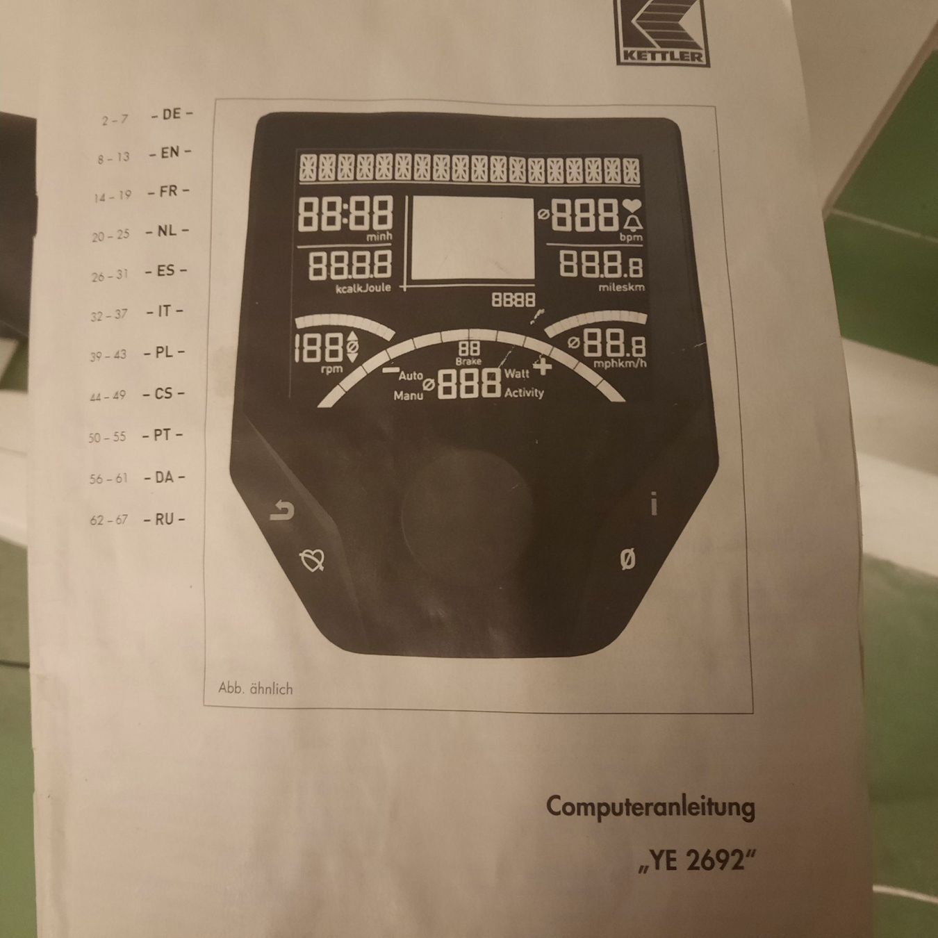 Kettler Hometrainer: Home - Trainer Kettler ERGO C8 – Usato da Busswil BE venduto da balu37 7
