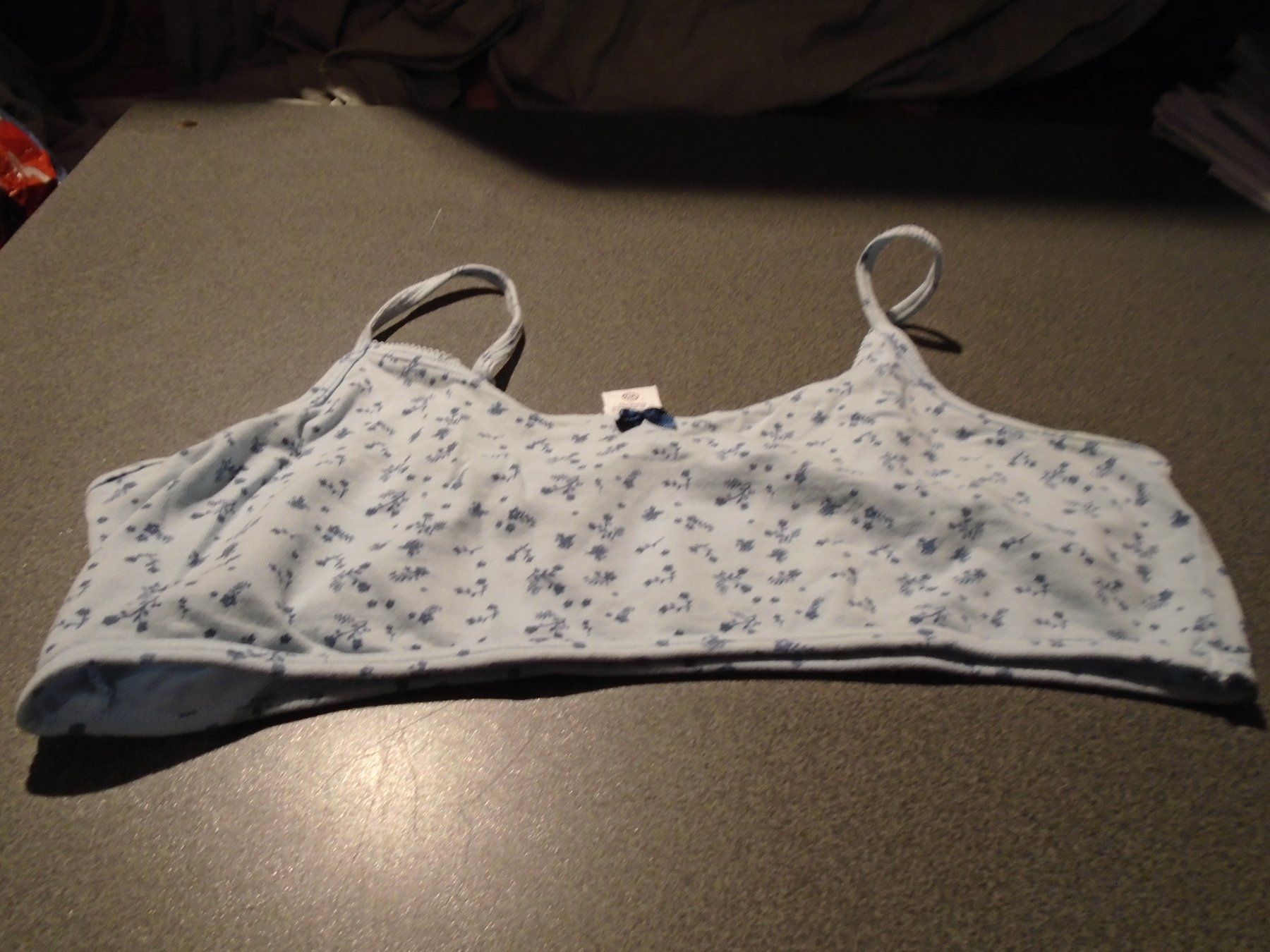 C&A Biancheria intima: Bustier Grösse 170/176, C&A, hellblau/Blümchen – Usato da Zürich venduto da abraxas1291