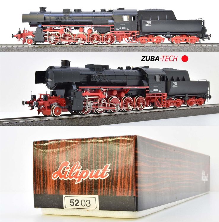 Locomotive Vapeur Liliput 5203 Tenderlok BR 52 DRG, échelle H0, Analogique, Occasion