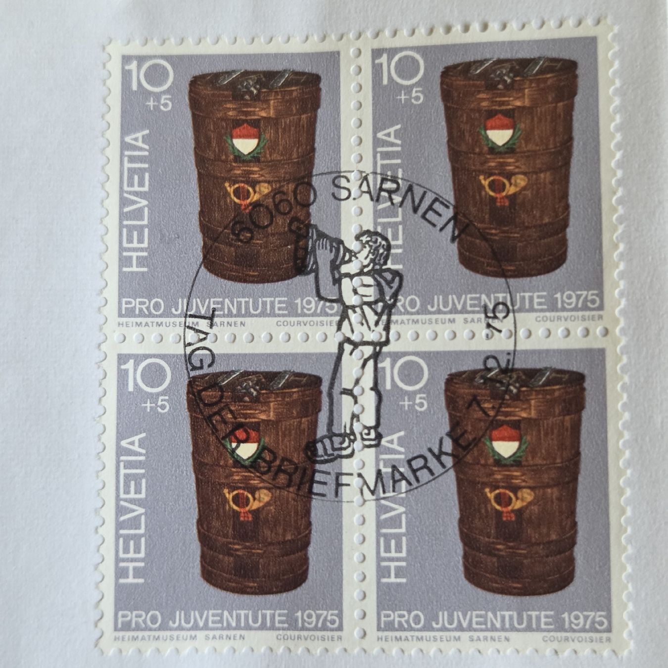 Tous les timbres: 2 Tolle Briefcouvert Sarnen 1975 – D'occasion à Stans par Ducati16 5