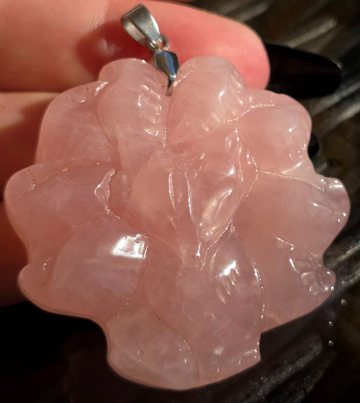 Mineralien & Heilsteine: Madagaskar Rosenquarz Fuchs Anhänger – Neu und originalverpackt aus Matzingen von Shay_Crystalz 2