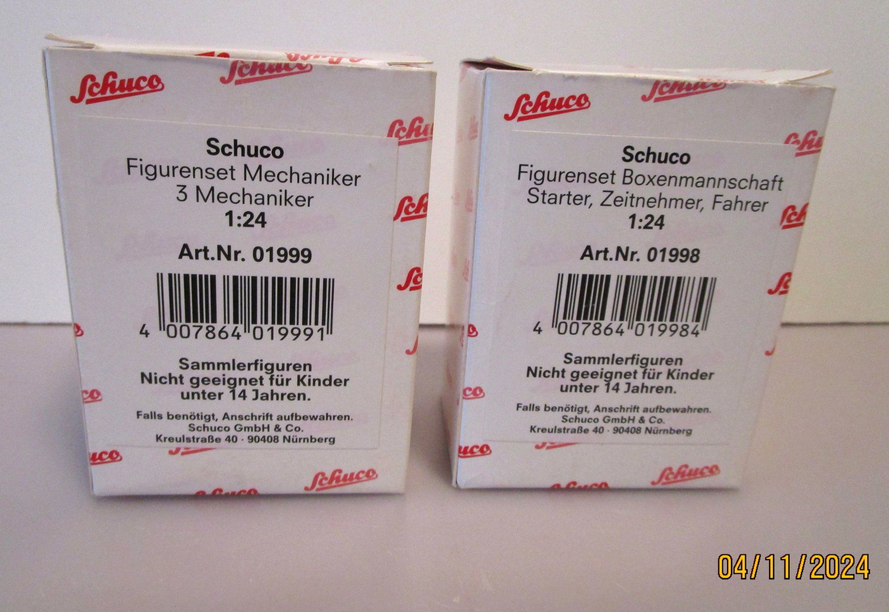 Schuco Modellautos: SCHUCO 6 FIGURINES SET MÉCANICIEN 1/24 – Neu und originalverpackt aus Chêne-Bourg von breno56 4