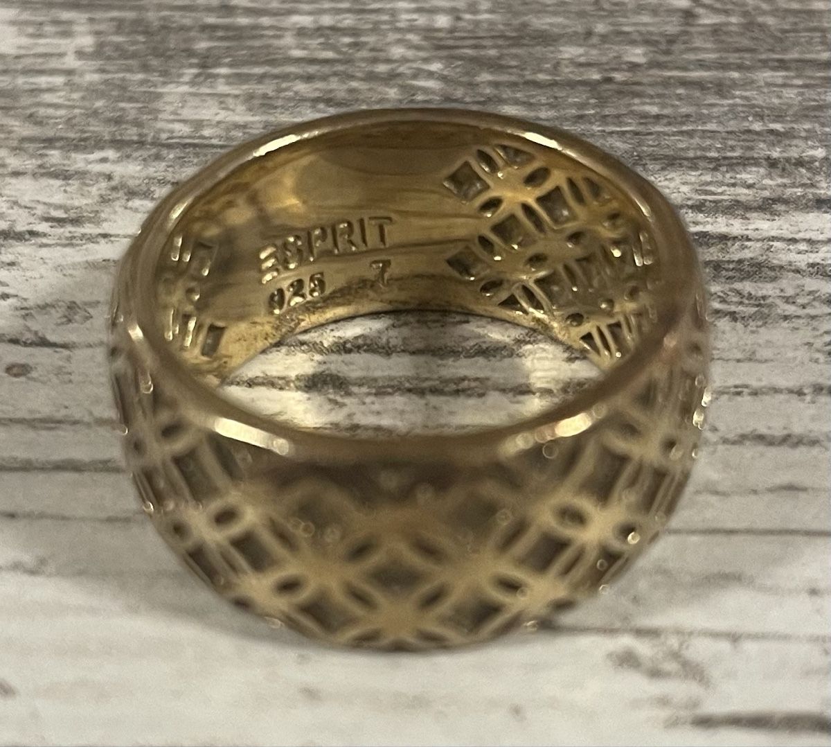 Esprit Anelli: Esprit Ring 925 Silber, vergoldet. Grösse 7 – Usato da Röschenz venduto da Kikis-Brocki 1
