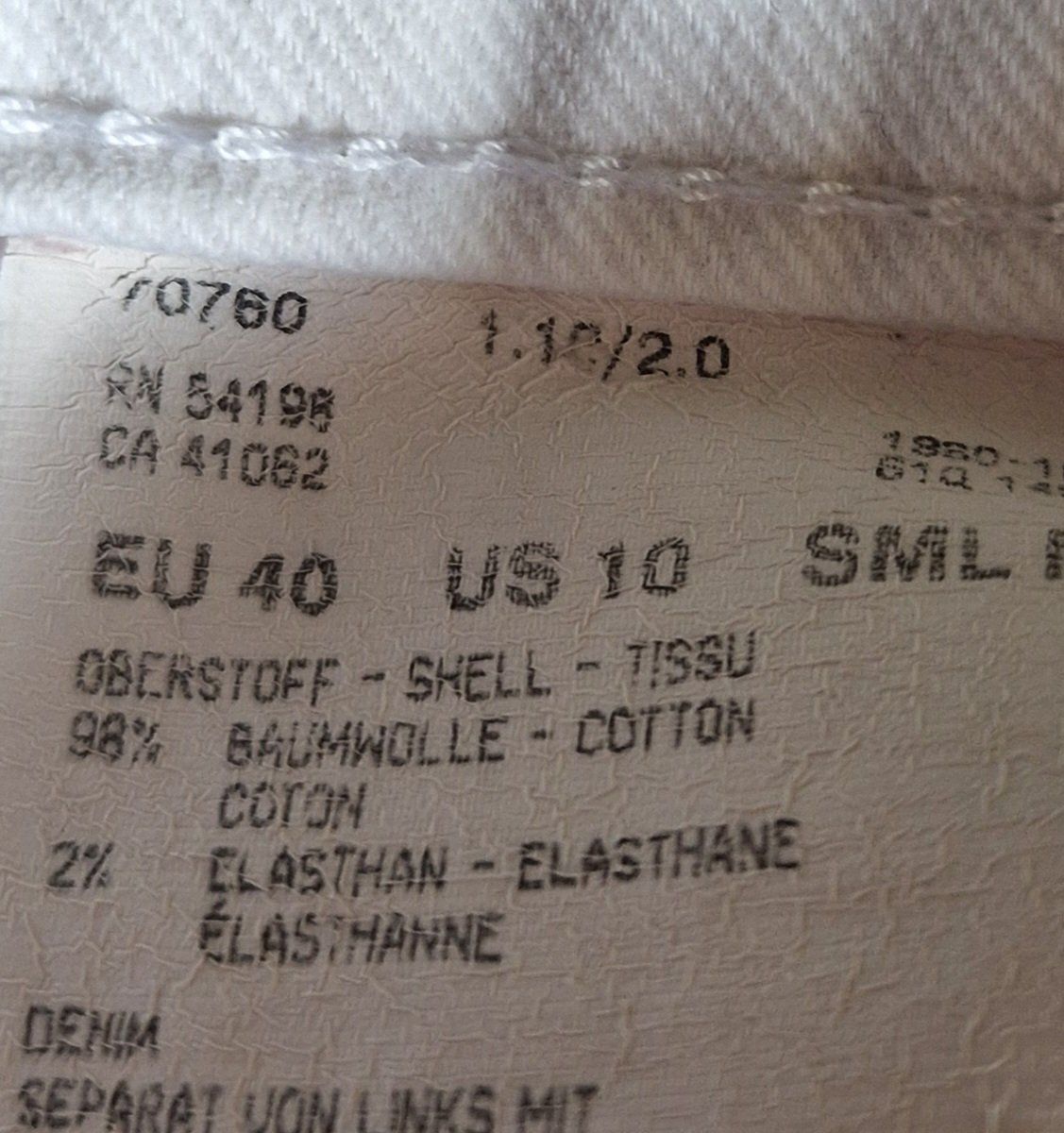 Bogner Jeans: Damen Jeans weiss Grösse 40 Bogner – Gebraucht aus Oberrohrdorf von Friedob 3