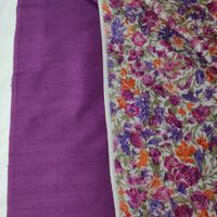 Tussah Wild Seide 100% aus Italien 1.95x1.35m viola