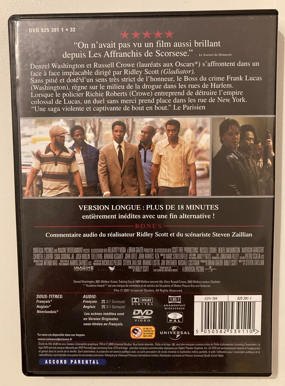 Tutti i DVDs: DVD | AMERICAN GANGSTER – Usato da Basel venduto da Nofretete39 1
