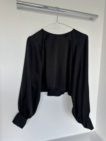 H&M schwarze Bluse Satin Gr. S