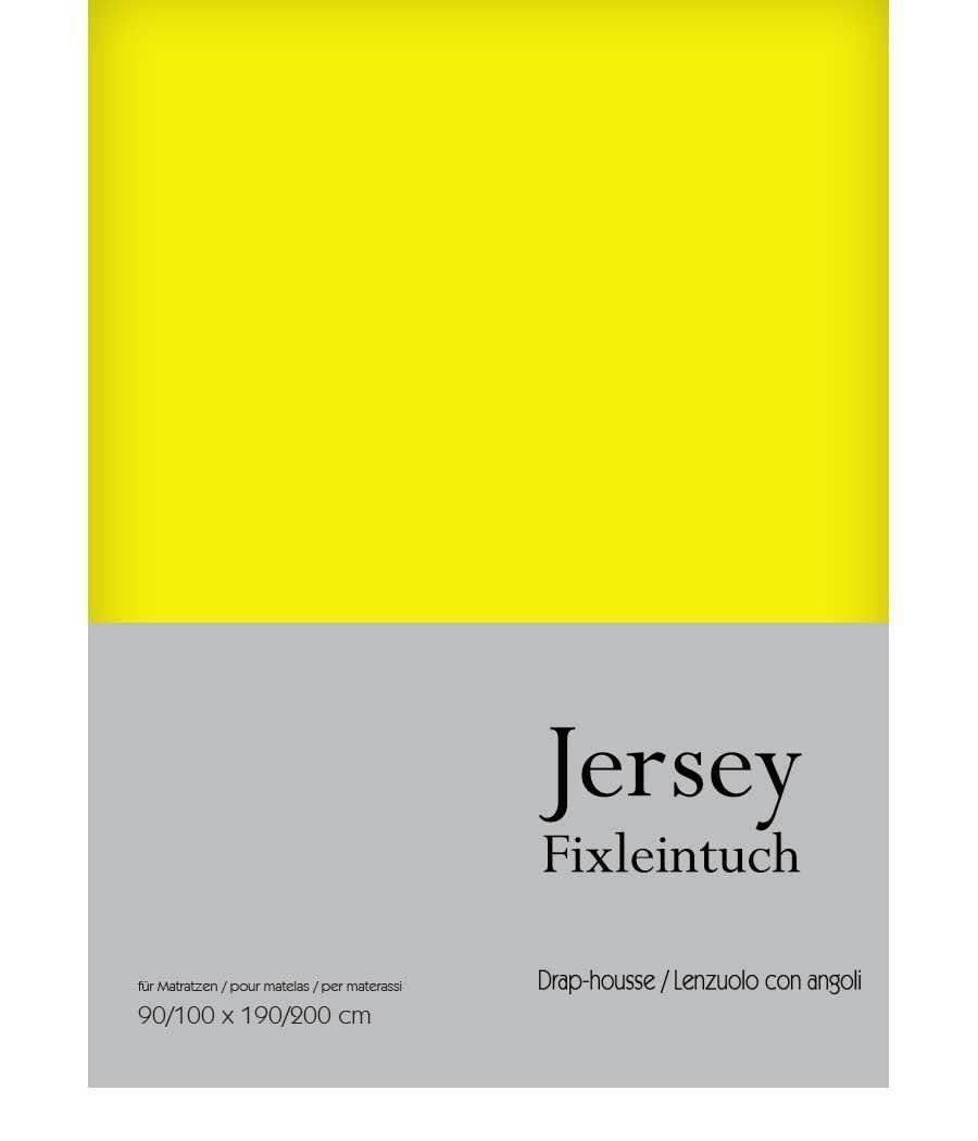 Bettwäsche: Jersey Fix Leintuch Gr. 180/200 cm Gold – Neu und originalverpackt aus Rebstein von Sieberversand
