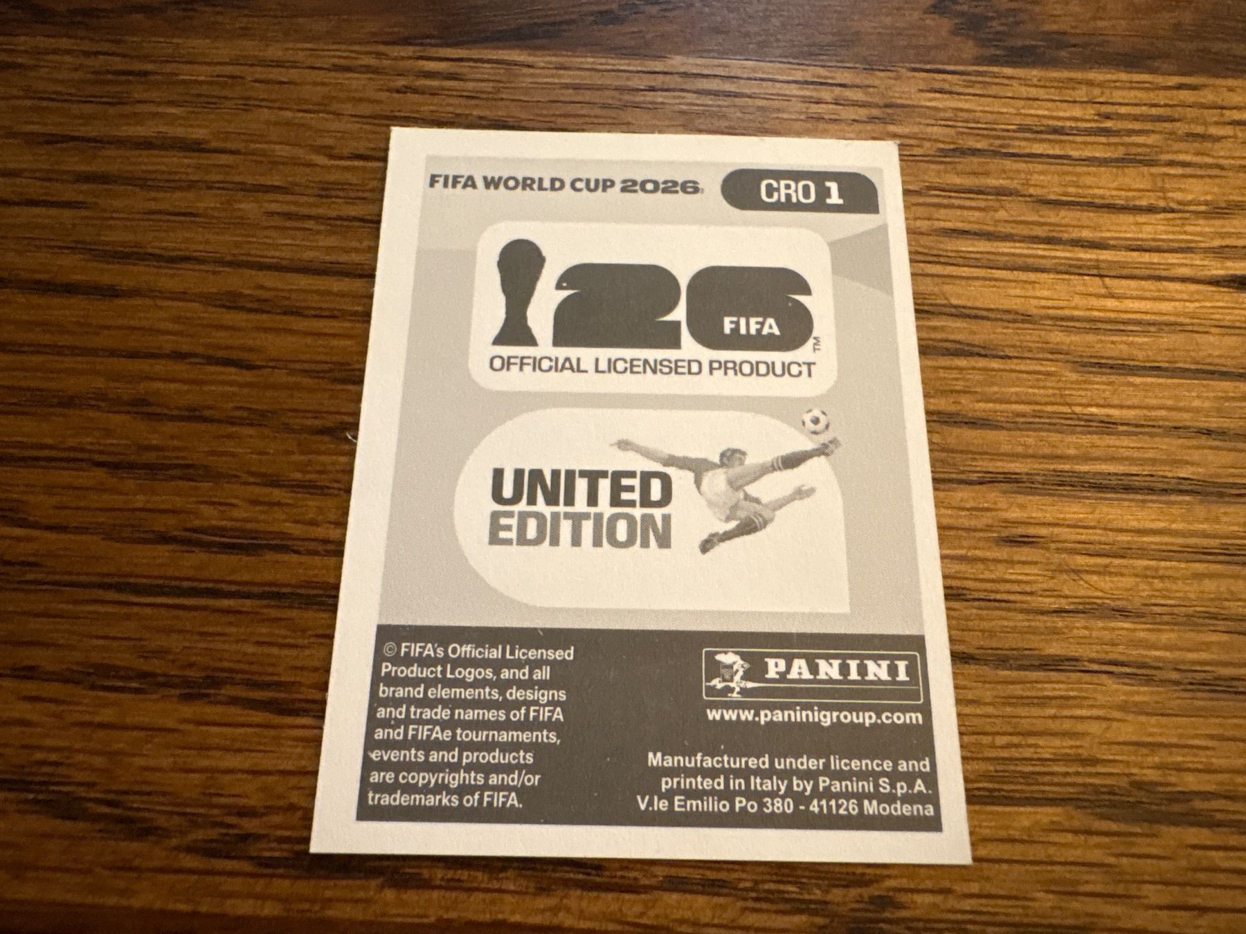Panini Carte collezionabili: Panini 2026 CRO 1 – Nuovo (secondo la descrizione) da Elsau venduto da Cerry81 1