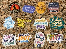 12x STICKER AUFKLEBER QUOTES 1
