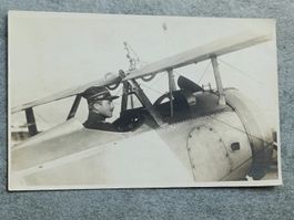 Echt Photo Karte / Oberltr. Oscar Bider Chefpilot von 1921