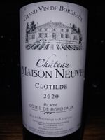 Château maison neuve clotilde blaye cotes de bordeaux 2020