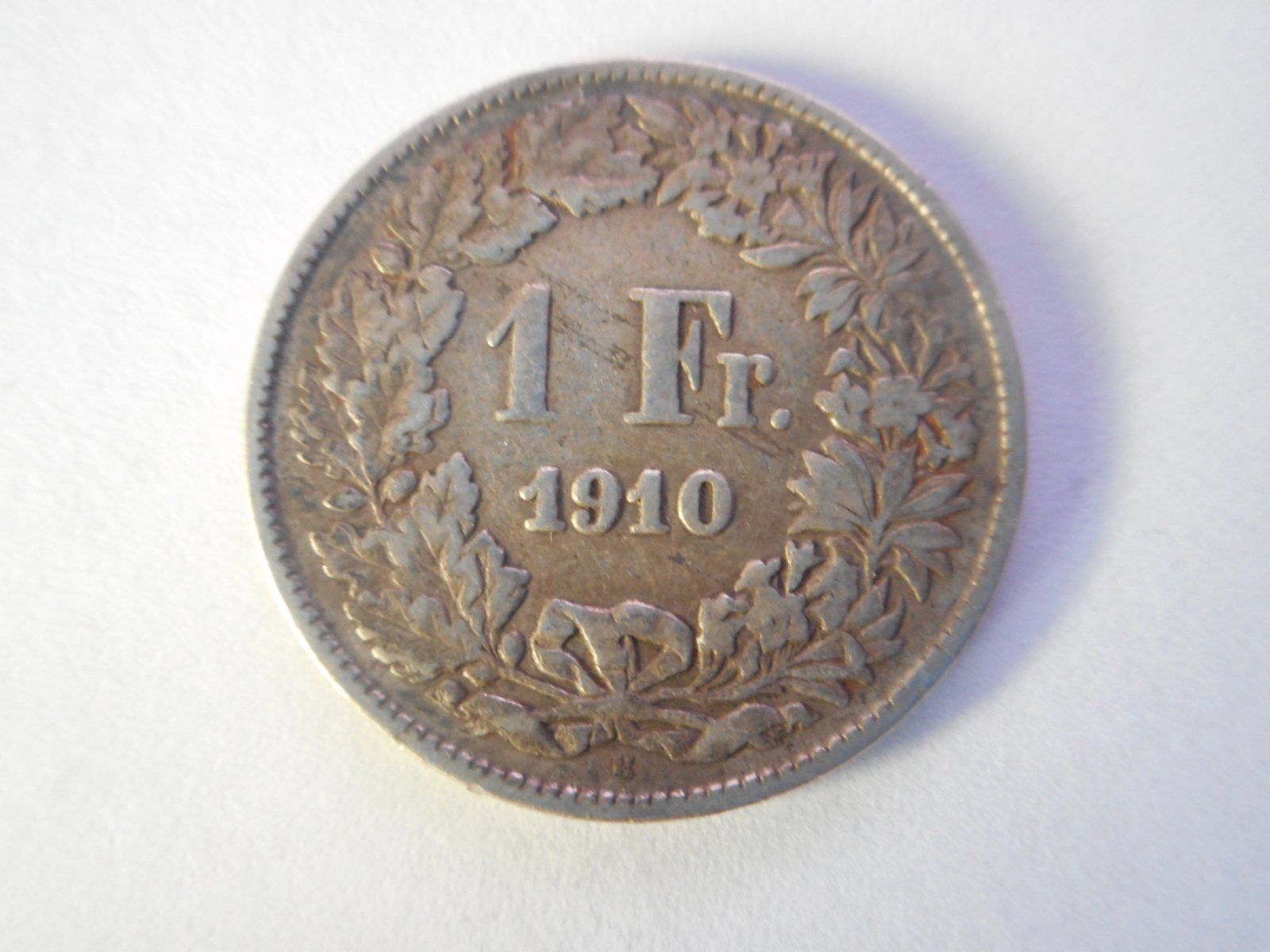 Alle Münzen: 1 Fr. 1910  silber – Gebraucht aus Kriegstetten von pizlad2010