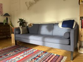 Micasa 3-Sitzer blau Stoffgestell guter Zustand