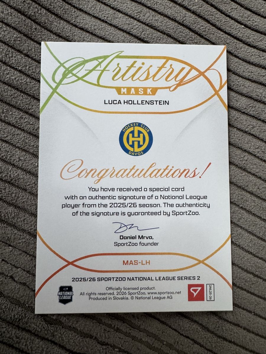 Sportzoo Sammelbilder & Trading cards: 🔥Luca Hollenstein Autogramm Karte - HC Davos - Selten!16/35 – Neu (gemäss Beschreibung) aus Rapperswil SG von ste_99 1