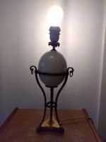 antike Lampe verm Maison Charles Paris Strausseneilampe