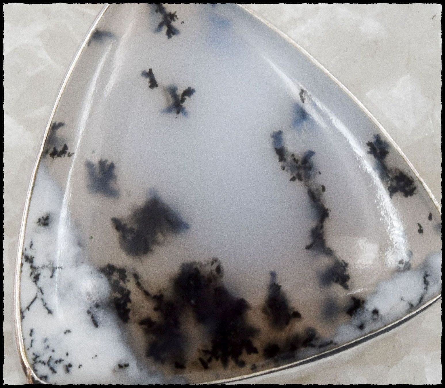 Ciondoli: ♛  Dendriten Opal 925 Silber Anhänger – Nuovo e nell'imballaggio originale da Oberglatt ZH venduto da Hot-Spot 1