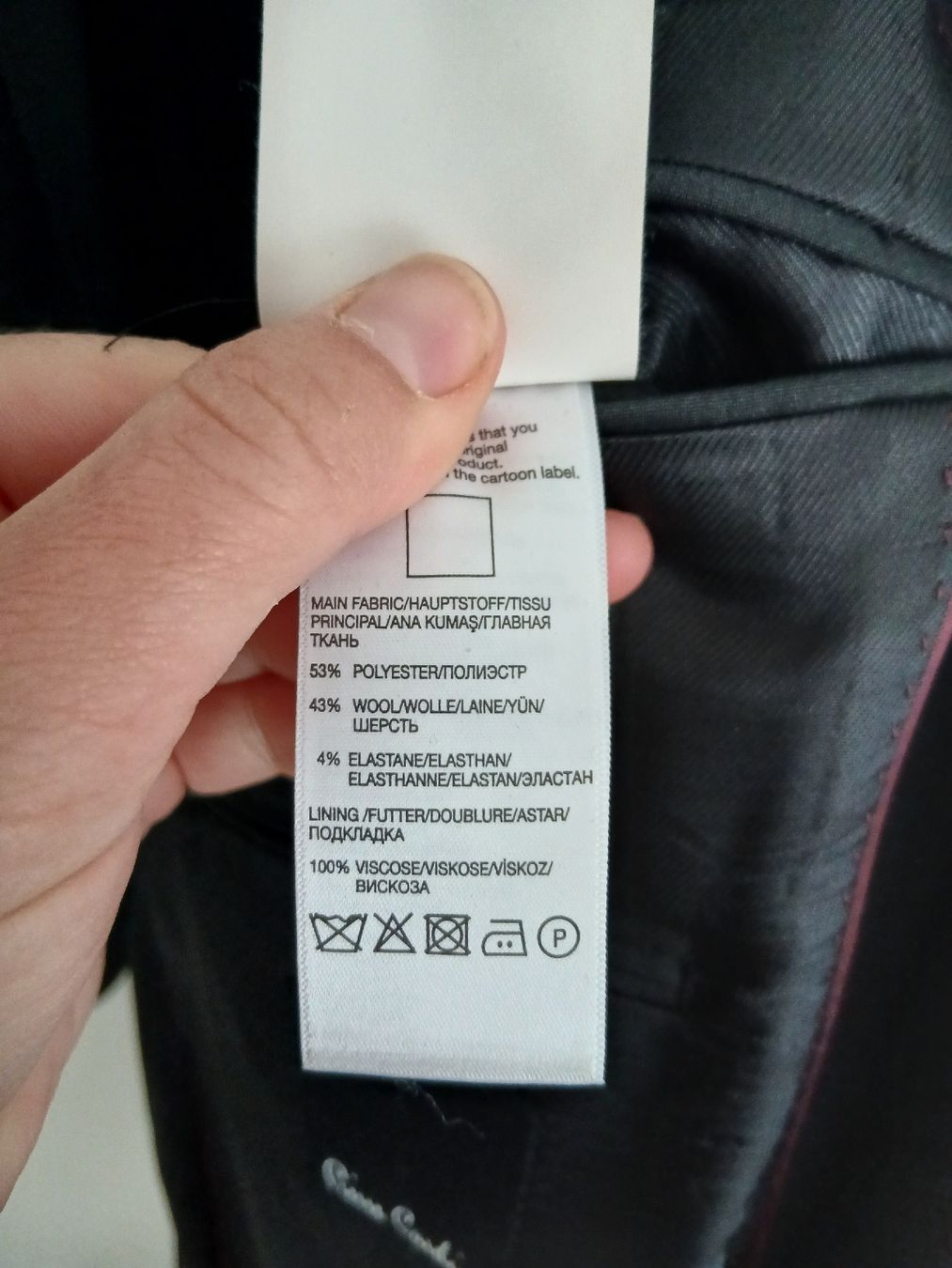 Pierre Cardin Giacche: Pierre Cardin Dark Grey Men Jacket Size 52 Slim – Nuovo (secondo la descrizione) da Wil SG venduto da tre_g2l7 5