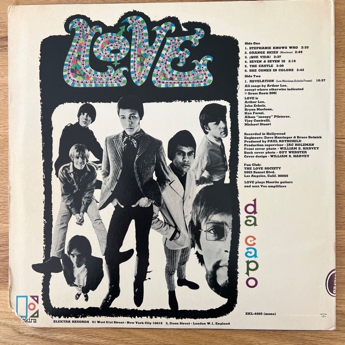 Dischi in vinile: Love - Da Capo / US-Press. 1970 – Usato da Gais venduto da soundcave57 1