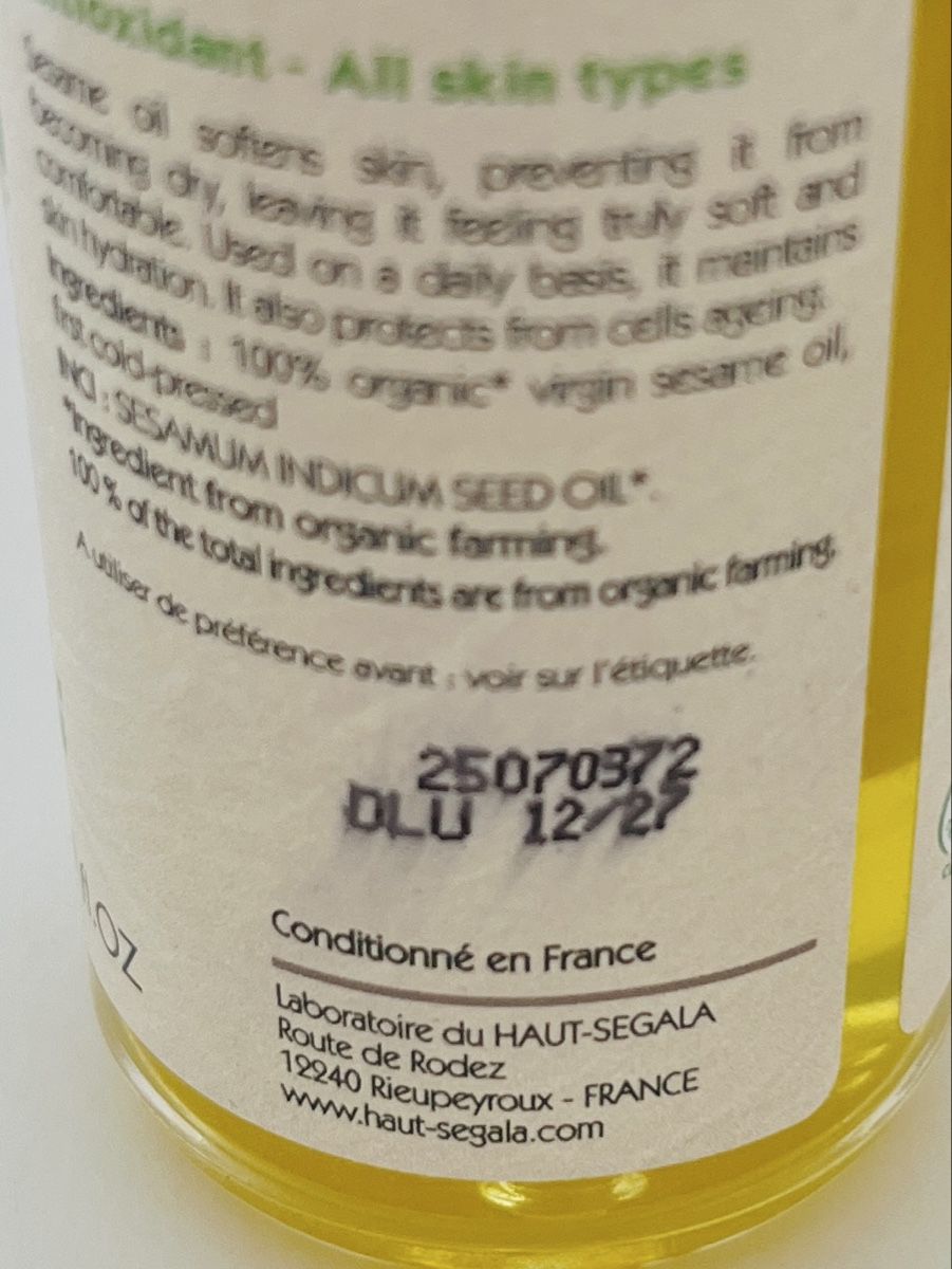 Cura del viso: Sesamöl Bio-Qualität 50ml – Nuovo (secondo la descrizione) da Ittigen venduto da franzis6 1