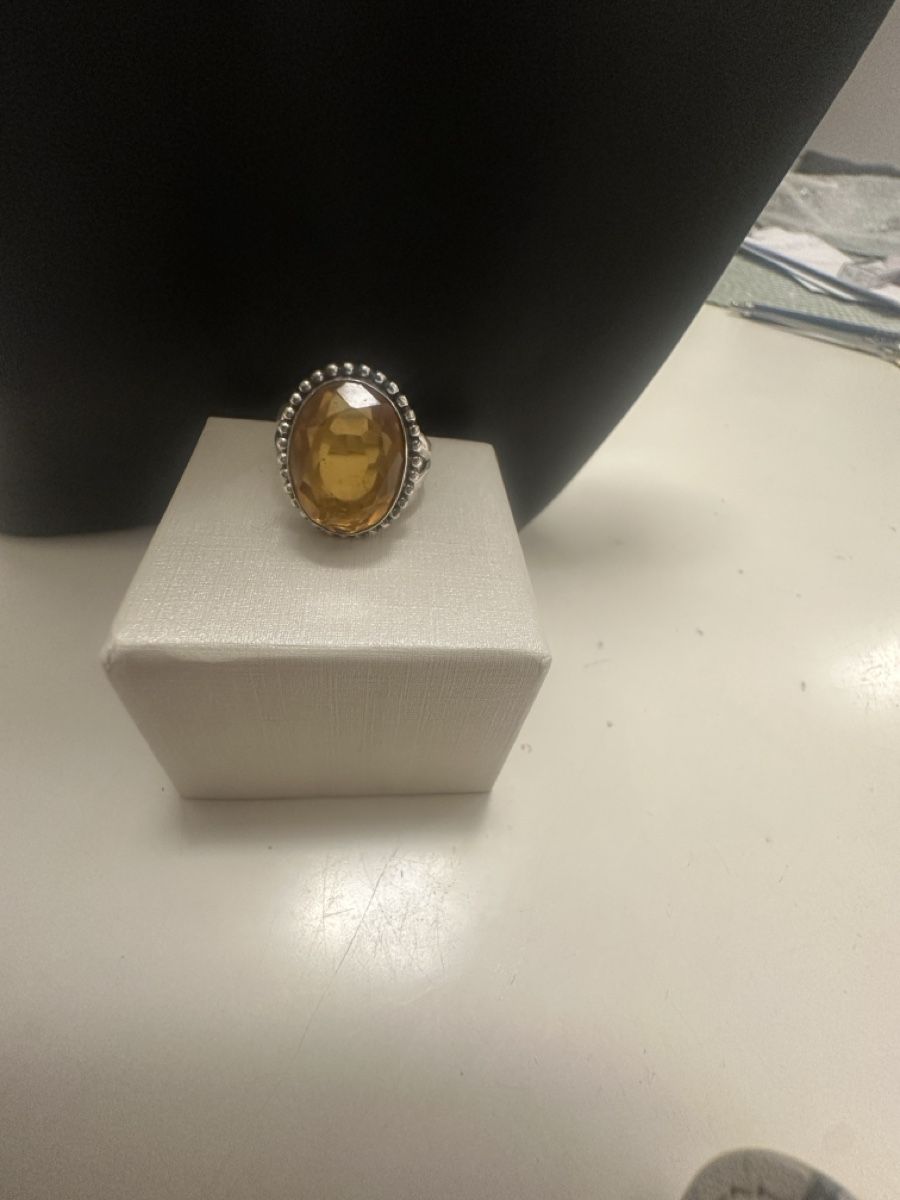 Ringe: Silber Ring mit Citrin Halbedelstein – Neu und originalverpackt aus Kriens von Hortensie6 1