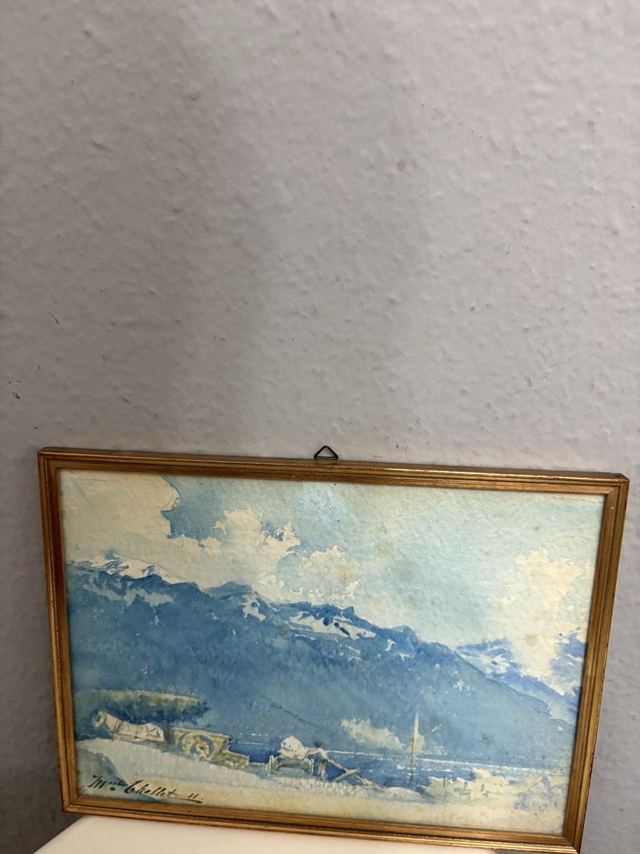 Gemälde: Suite de 2 aquarelles signé Marcel Chollet – Gebraucht aus petit lancy von FerreiraLuis 7