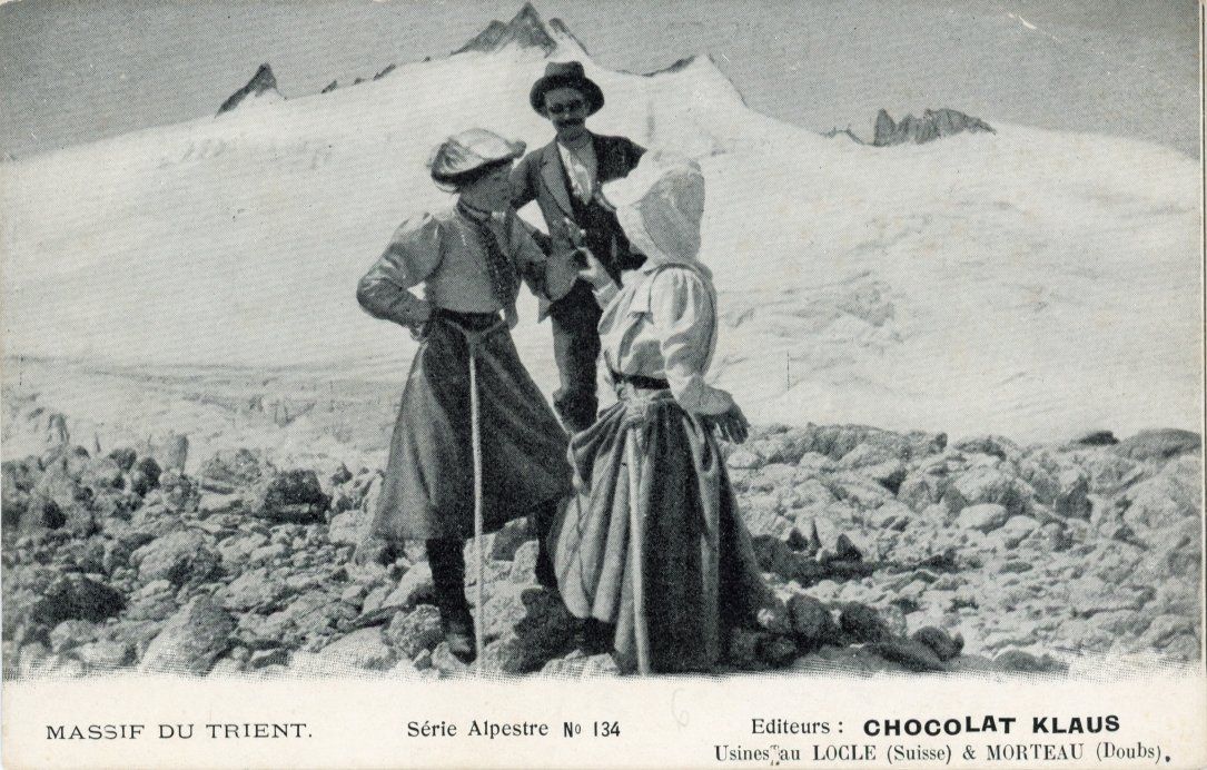 Cartoline postali: Trient  VS  -   Massif du Trient – Usato da Brig venduto da Valcards54