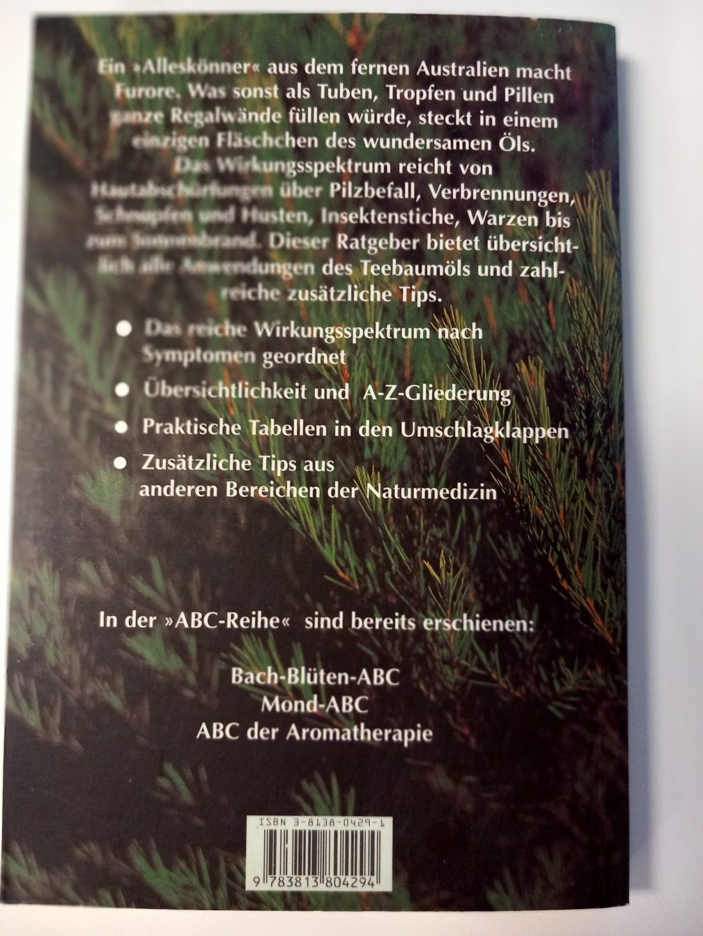 Libri: ABC DES TEEBAUMÖLS – Usato da Wettingen venduto da Colorup 1