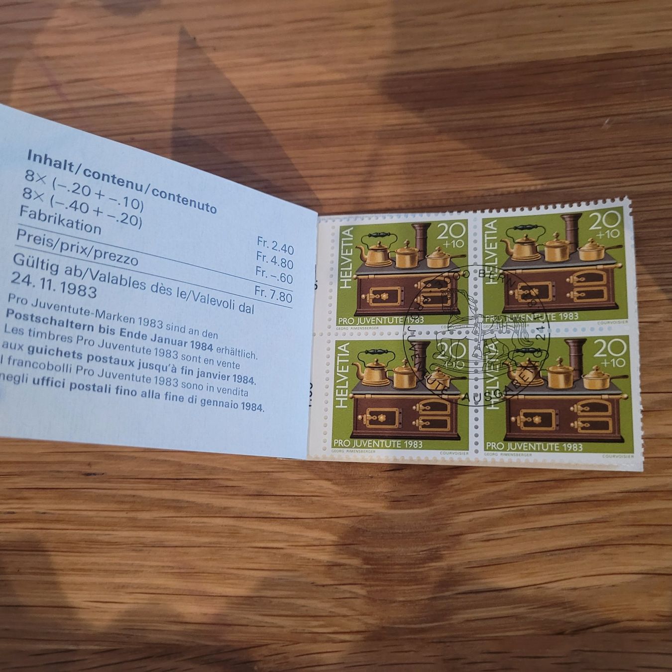 Tous les timbres: Markenheftchen Carnet De Timbre Pro Juventute 1983 – D'occasion à Biel/Bienne par Destockweb 1