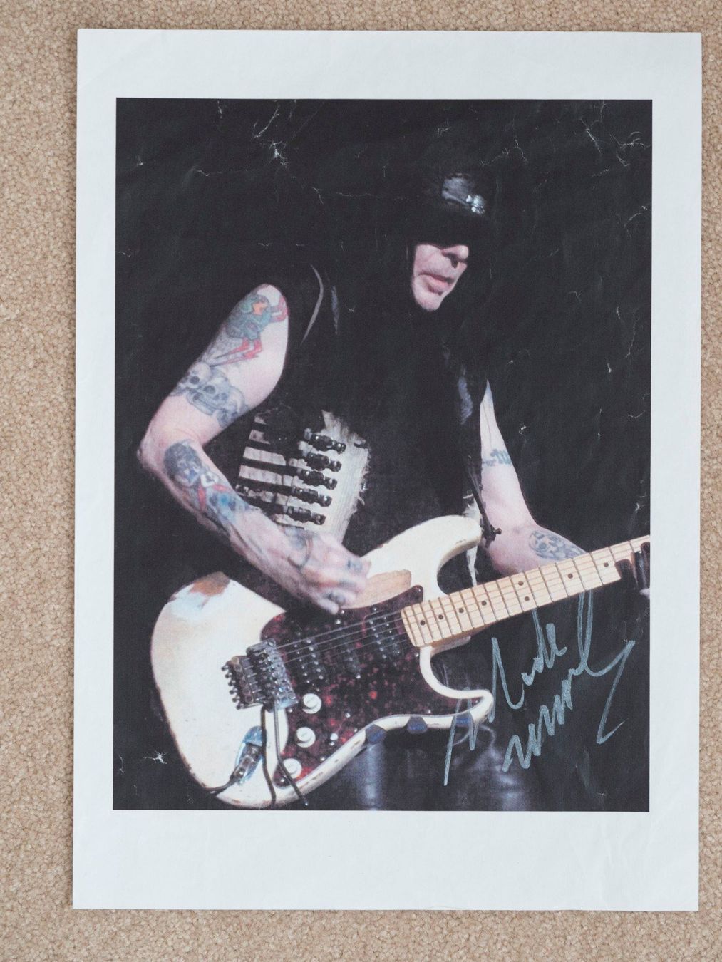 Autografi: Mötley Crüe / Original signierter Laserprinterausdruck – Usato da Matzingen venduto da Jast78 1