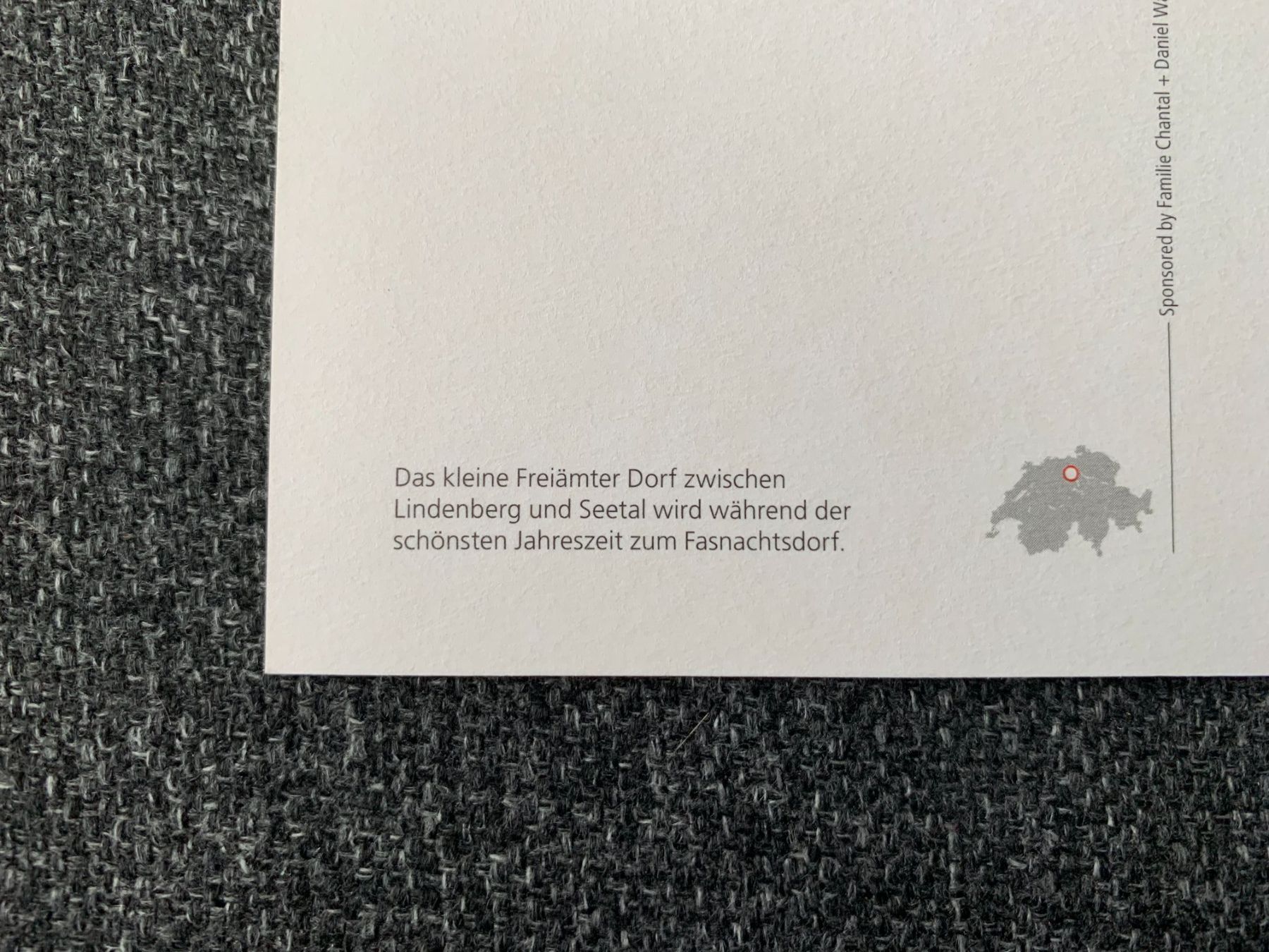 Cartoline postali: Fasnachtsdorf Sarmenstorf Originale Ansichtskarte neu – Nuovo e nell'imballaggio originale da Sarmenstorf venduto da habasa 2