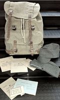 Schweizer Militär /Armee Rucksack mit 2 Mützen und Zubehör